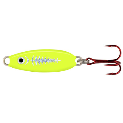 Northland Forage Minnow Spoon Super Glo Exo Chartreuse