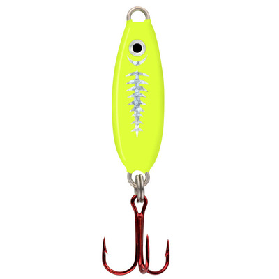 Northland Forage Minnow Spoon Super Glo Exo Chartreuse