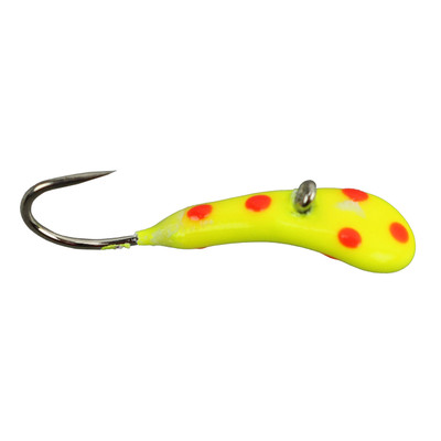 Widow Maker Lures Dragon Fly Series Tungsten Jig Yellow Polka Dot Glow