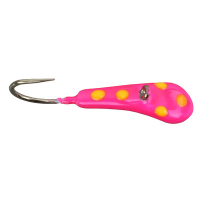 Widow Maker Lures Dragon Fly Series Tungsten Jig Pink Polka Dot Glow