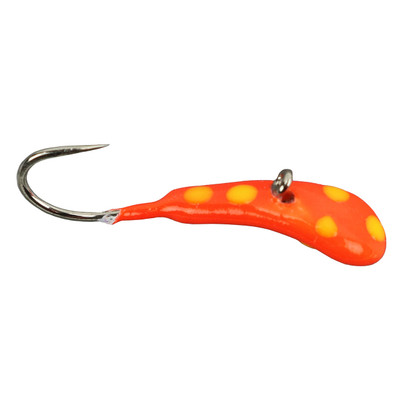 Widow Maker Lures Dragon Fly Series Tungsten Jig Orange Polka Dot Glow