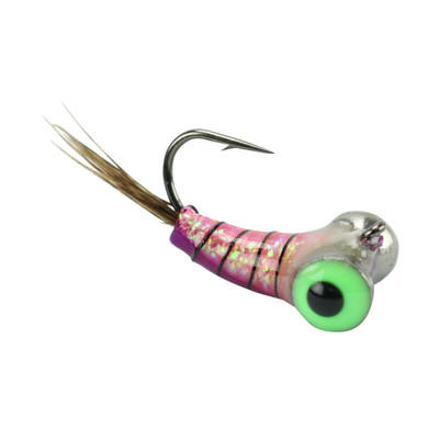 Widow Maker Lures Tungsten Fly Glow Ice Jig | Glow Purple; 8 | FishUSA