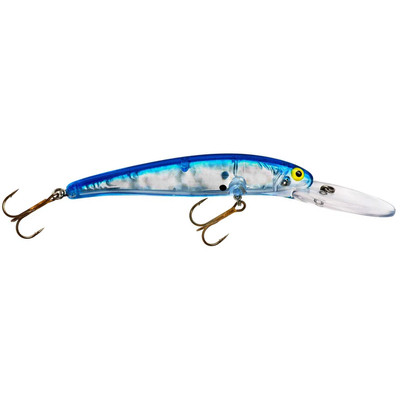 BOMBER LONG A 25A DEEP RATTLIN' B25AXS104 LURE - RED/WHITE - 2 LURES