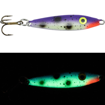 Moonshine Lures Shiver Spoon Purple Goby