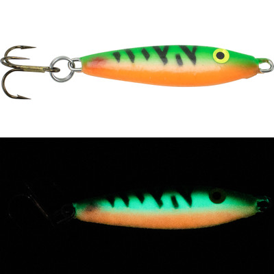 Moonshine Lures Super Glow 3/4oz Ice Fishing Jigging Spoon