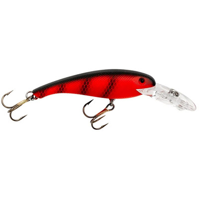 Cotton Cordell Fluorescent Red/Black Wally Diver