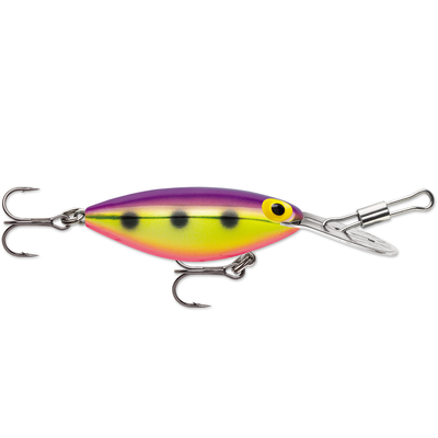 Leurre Storm Hot 'N Tot Pré-Rapala – Graphite/Noir/Dos Rouge – NOS