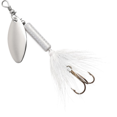 Blue Fox Whip Tail Deep Runner Spinner White