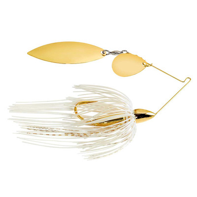 War Eagle Colorado/Willow Spinnerbait White Gold
