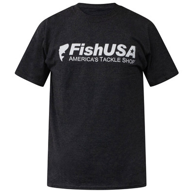 FishUSA Men's Bass Tactics T-Shirt | Black Heather; 3XL | FishUSA