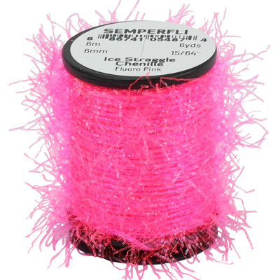 SemperFli Ice Straggle Chenille Fluorescent Pink
