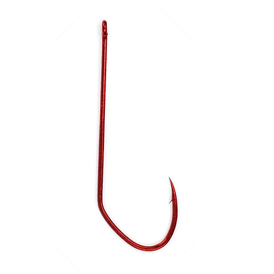 Gamakatsu 453309-25 Stiletto Hook Red, Size 2, 25 per Pack