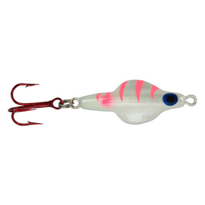 Lindy Rattl'n Flyer Jigging Spoon White Tiger Glow