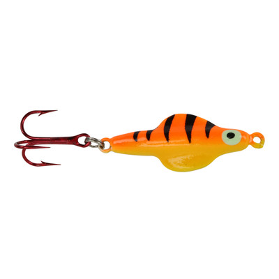 Lindy Rattl'n Flyer Jigging Spoon Orange Tiger Glow