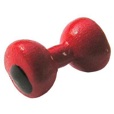 Painted Lead Eyes Dumbbells Red