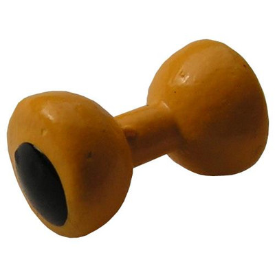 Painted Lead Eyes Dumbbells Yellow