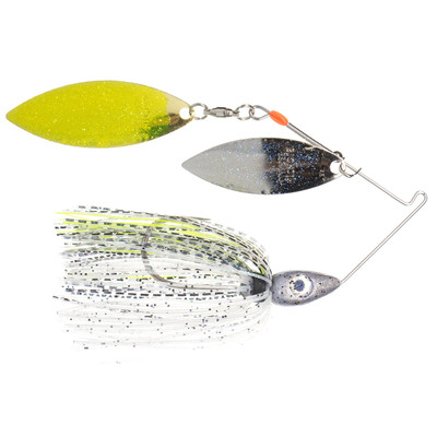 Nichols Lures SG1567-12 Pulsator Shattered Glass Spinnerbait, 1/2oz, Green Crystal Silver