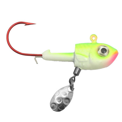 Northland Thumper Spin Jig Head Glow Watermelon