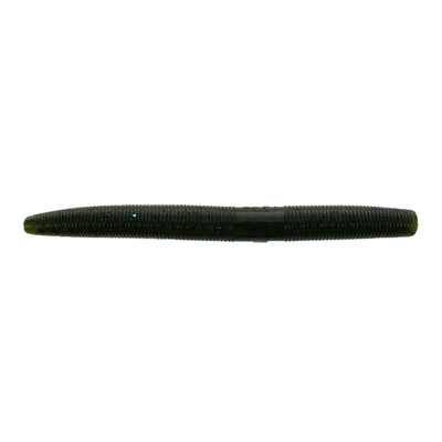 Yamamoto 7 Senko, Green Pumpkin (Black Flake)