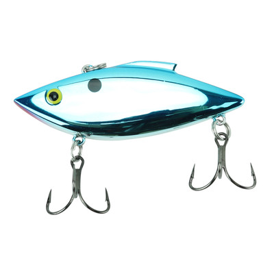 Bill Lewis Rat-L-Trap Chrome Half Black & Half Blue Back