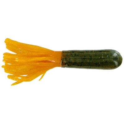 Big Bite Baits Scentsation Tube Green Pumpkin Orange Tail