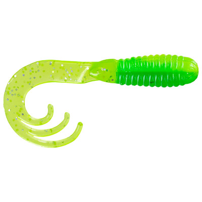 Big Bite Baits Triple Tip Grub Tractor Green