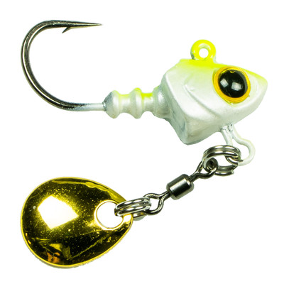 6th Sense Pecos Underspin Jig Heads Chartreuse Minnow