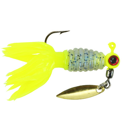 Mr Crappie Maribou Sausage Spin 1/8oz Wood Pecker