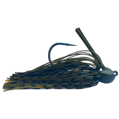 Beast Coast Tungsten Lil' Magnum Compact Flipping Jig Dark Green Pumpkin