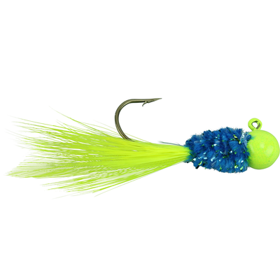 Brushpile Handtied Crappie Jigs Wyatt's Blue Magic