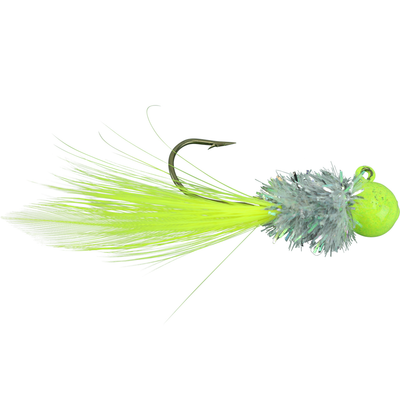 Brushpile Handtied Crappie Jigs Disco Silver