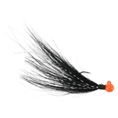 VooDoo Custom Tackle Steelhead Bucktail Jig Orange-Black