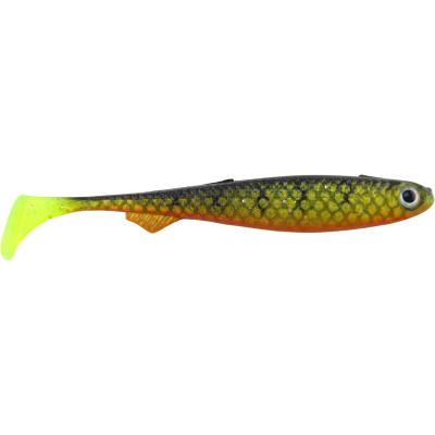 Salmo Slick Shad Swimbait Gold Fluorescent Perch UV