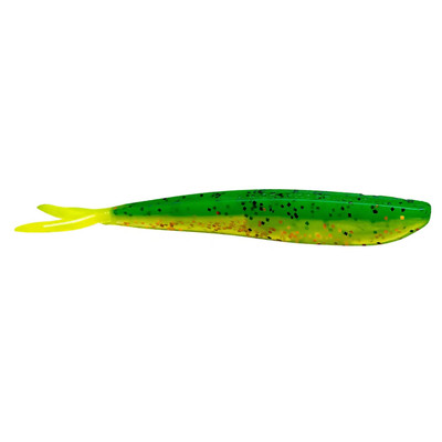 Lunker City Fin-S-Fish Fire Perch; 4 in.