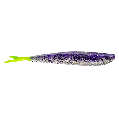 Lunker City Fin-S-Fish Purple Ice-Chartreuse Tail