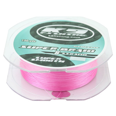 K9 8 Strand Super Braid | 10 lb.; 150 yds.; Neon Red | FishUSA