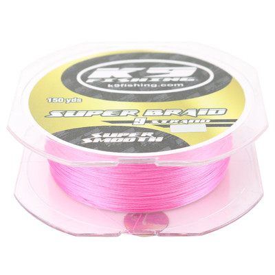 K9 9 Strand Super Braid | 10 lb.; 150 yds.; Pink | FishUSA