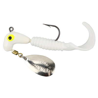 Road Runner Curly Tail - White - 1/16 oz.