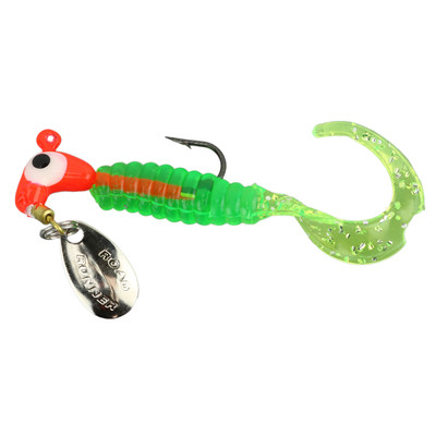 Road Runner Curly Tail | Chartreuse/White; 1/16 oz. | FishUSA