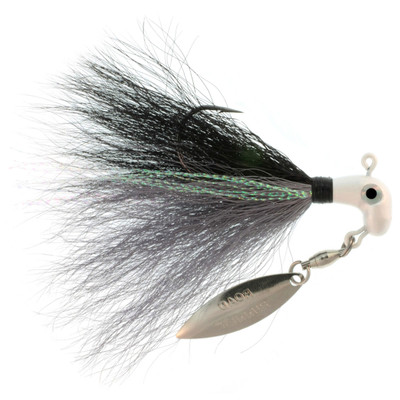 Road Runner Bucktail Pro Prl/Gry Throat/Blk/Gry