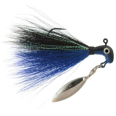 Road Runner Bucktail Pro Blk-Blu/Blk/Blu Shad