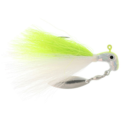 Road Runner Bucktail Pro Lem Shad/Chart/White