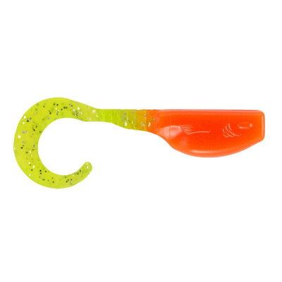 Leland's Lures Slab Curly Soft Baits Candy Corn