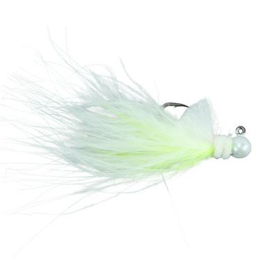 Hawken Marabou Series AeroJig White-Chartreuse-White