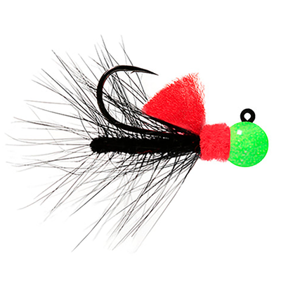 Hawken AeroJig Nightmare Steelhead Jig Glow Green Headed