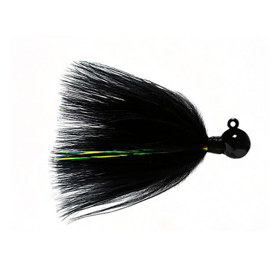 Hawken Fire Flies Marabou Flash Jig Black-Red Glow