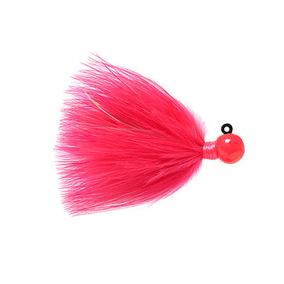 Hawken Fire Flies Marabou Flash Jig Cerise-Red Glow