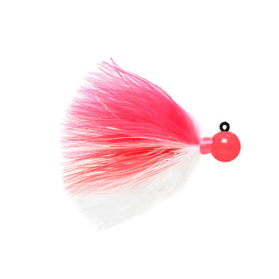 Hawken Fire Flies Marabou Flash Jig Cerise-Cerise-Red-White-Red Glow