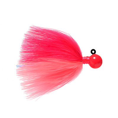 Hawken Fire Flies Marabou Flash Jig Cerise-Cerise-Pink-Red Glow