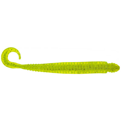 Mister Twister 4RW10-101S 4 Ringworm 10/pk Neon Chartreuse